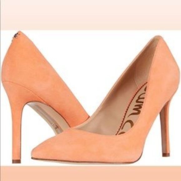 Sam Edelman Shoes - Sam Edelman Cantaloupe "Hazel" Suede Pumps Size 5.5